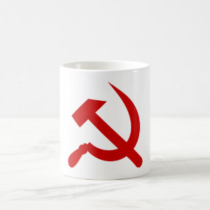 Caneca De Café Martelo comunista e símbolo falciforme