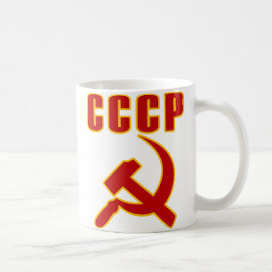 Caneca De Café martelo e foice de URSS do cccp