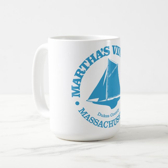Caneca De Café Martha's Vineyard (loop) (Frente Esquerda)