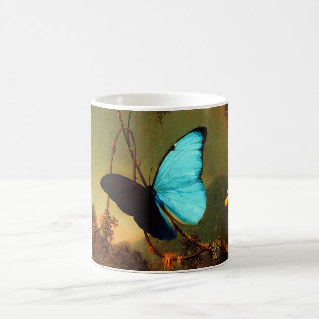 Caneca De Café Martin Johnson Heade Blue Morpho Butterfly (Centro)