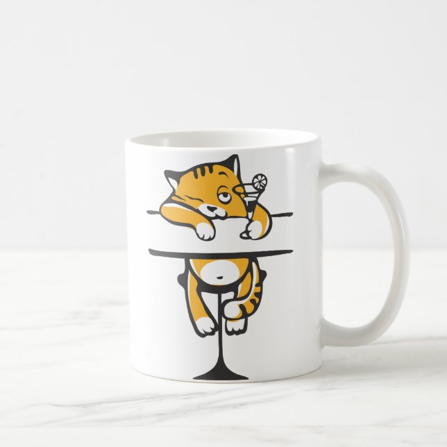 Caneca De Café martini-gato (Direita)