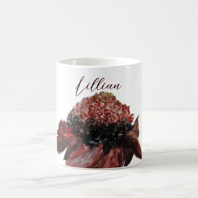 Caneca De Café Martinique Carribbean Floral Monogramme (Centro)