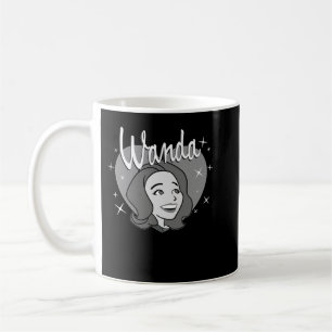 Caneca De Café Marvel WandaVision Wanda Maximoff Heart Retro 60s