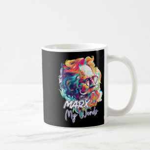 Caneca De Café Marx Minhas Palavras Engraçada Filosofia Amante Ci