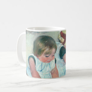 Caneca De Café Mary Cassatt - Crianças Brincando na Praia
