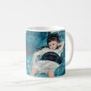 Caneca De Café Mary Cassatt - Menina em uma cadeira de rodas azul