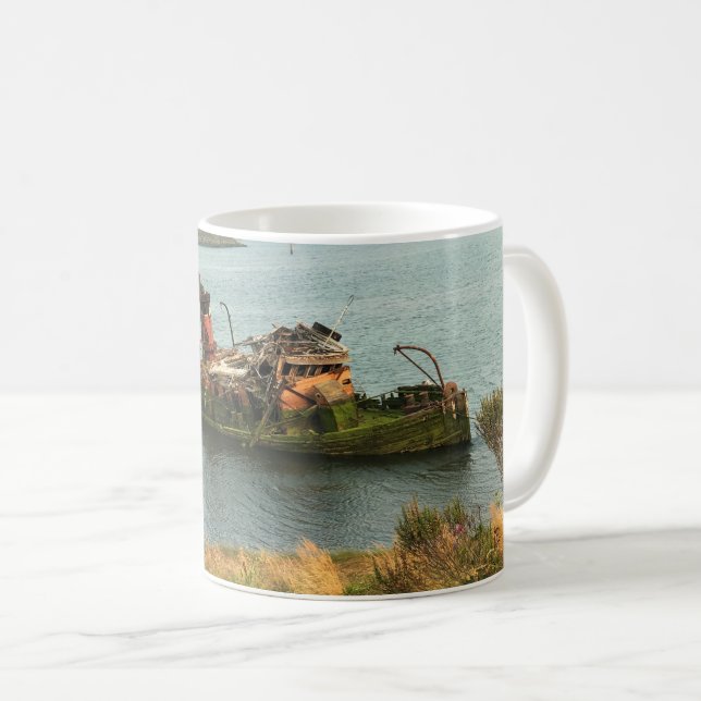 Caneca De Café Mary D. Hume, Dourada Beach, Oregon (Frente Esquerda)