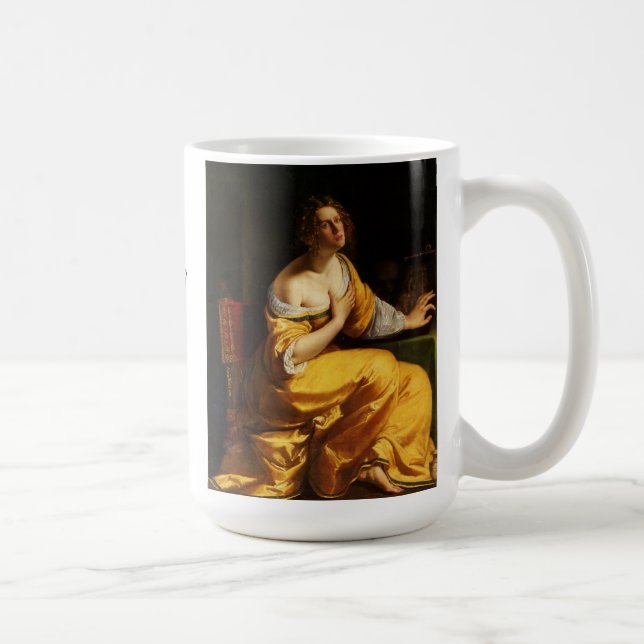 Caneca De Café Mary Magdalene por Artemisia Gentileschi (Direita)