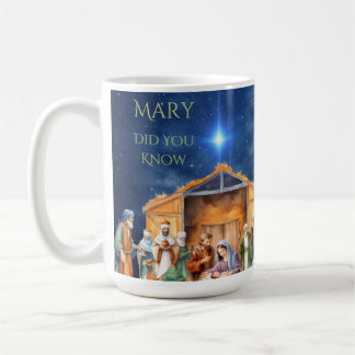 Caneca De Café Mary Você Conheceu Natividade Mug