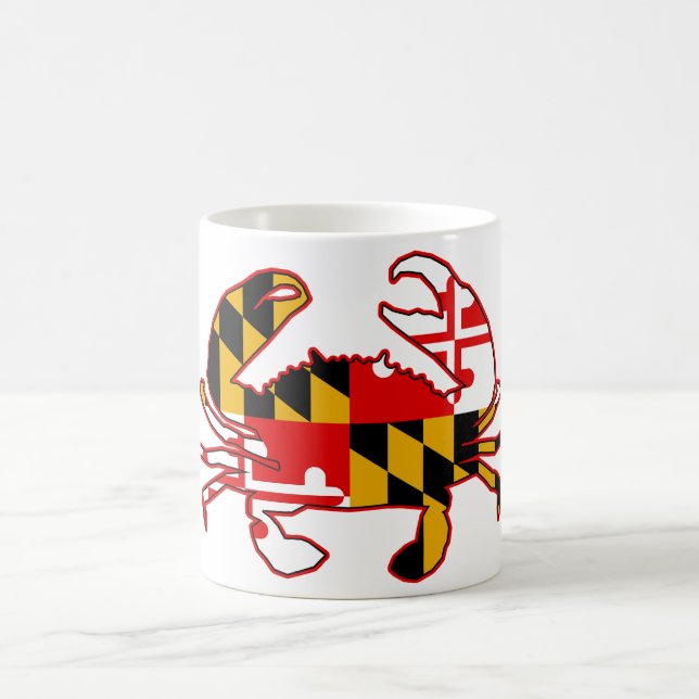 Caneca De Café Maryland Flag Crab (Centro)
