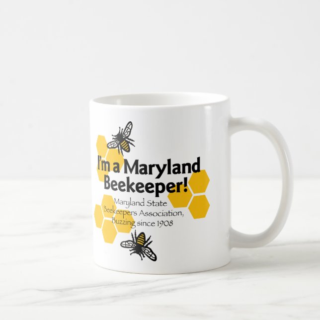 Caneca De Café Maryland State Beekeeper Association Mug (Direita)