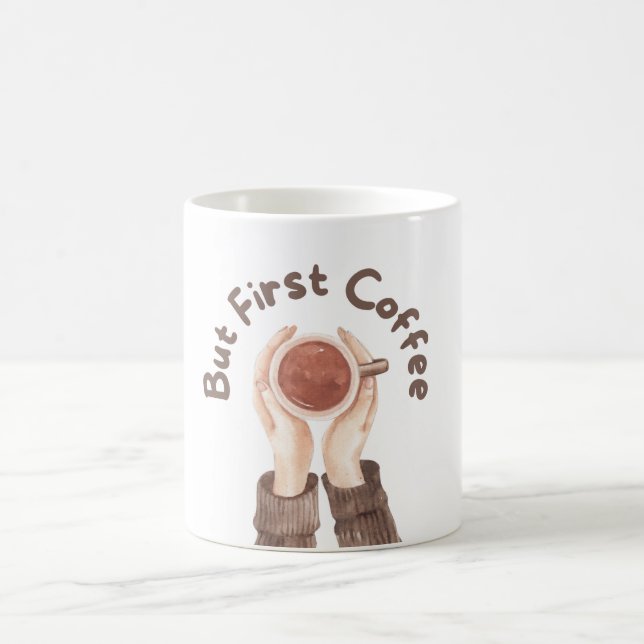 Caneca De Café Mas Primeiro Café (Centro)