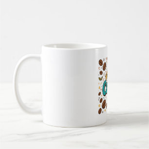 Caneca De Café Mas Primeiro Café Tipografia Retro Arte de Grão