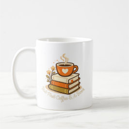 Caneca De Café Mas Primeiro Café & Uma Camisa De Livro | Presente
