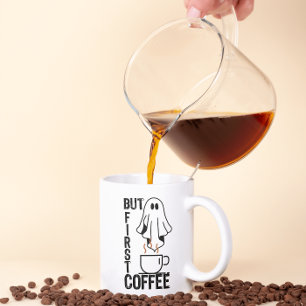 Caneca De Café Mas primeiro, Café.w