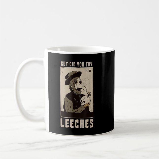 Caneca De Café Mas Tentou O Médico Da Peste De Leeches Na Idade M (Esquerda)