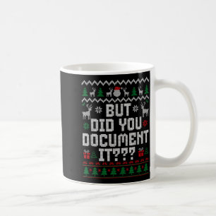 Caneca De Café Mas Você Não Fez Isso Engraçado Escritório Natal S