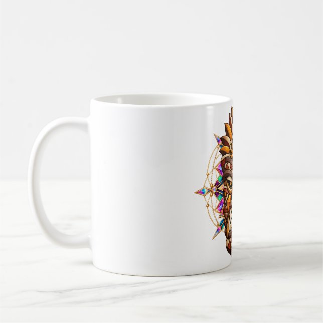 Caneca de Café Máscara de Brasa de Bronze (Esquerda)