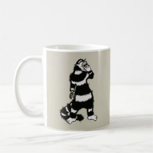 Caneca De Café Máscara De Cabelo De Mão Cutânea Da Criatura Ga