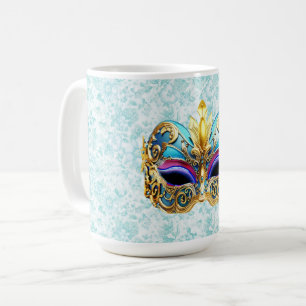 Caneca De Café Máscara de mascarada com os Ouros