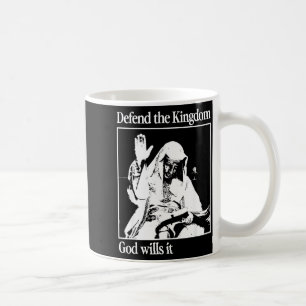 Caneca De Café Máscara de Prata Rei Baldwin Iv Meme O Rei Leproso