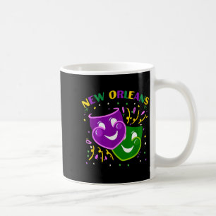 Caneca De Café Máscara Divertida de Mardi Gras Louisiana Nova Orl