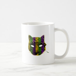 Caneca De Café Máscara do carnaval da mulher-gato