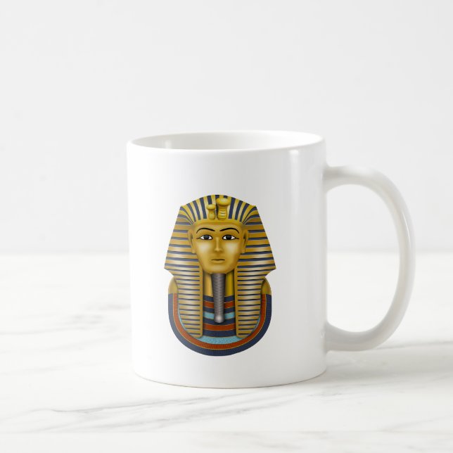 Caneca De Café Máscara Egípcia de Tutancâmon (Direita)