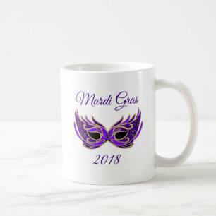 Caneca De Café Máscara Mardi Gras 2018