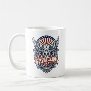 Caneca De Café Máscara Patriótica Guardiã Liberdade Inspirada Mil