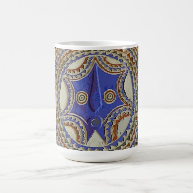 Caneca De Café Máscara Tribal Africana (Centro)