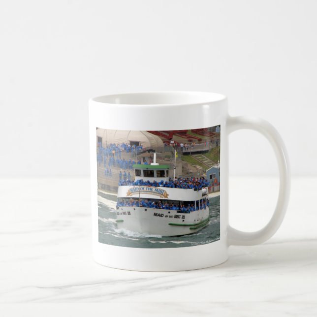 Caneca De Café Mascarado do Barco Mist - Cataratas Niágara (Direita)