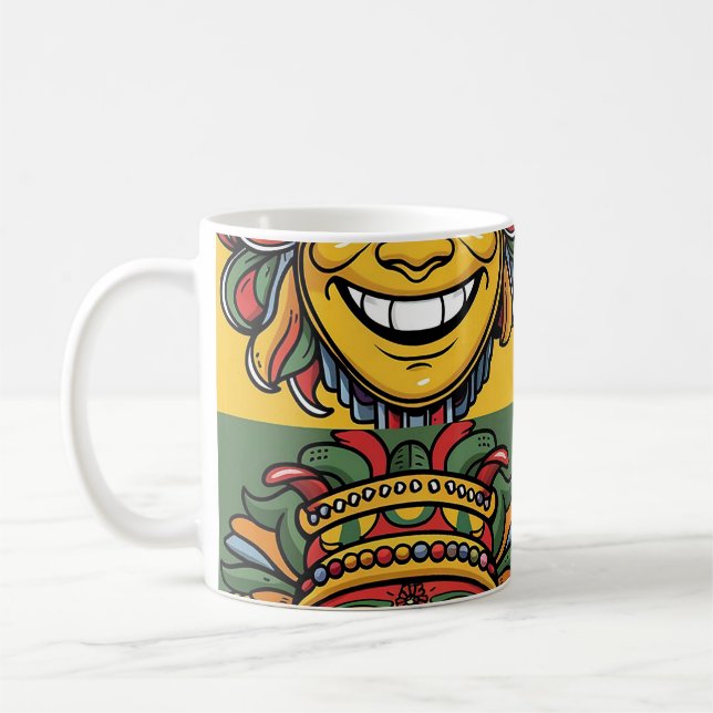 Caneca De Café Máscaras de Sorriso (Esquerda)