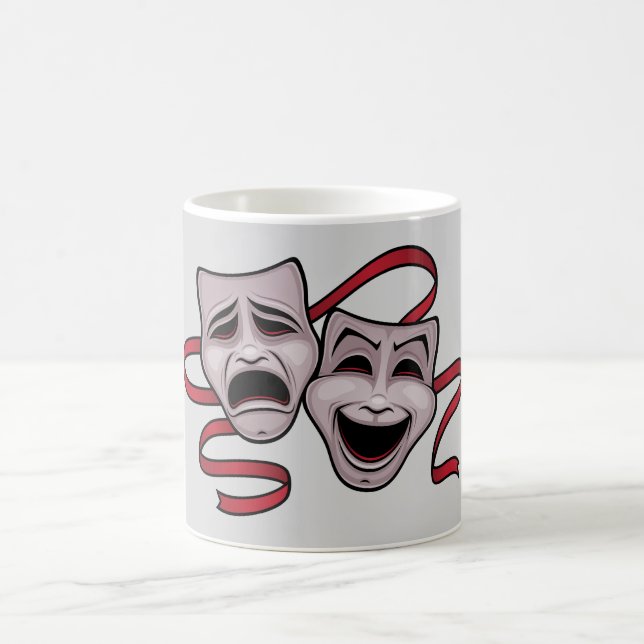 Caneca De Café Máscaras De Teatro De Comédia E Tragédia (Centro)
