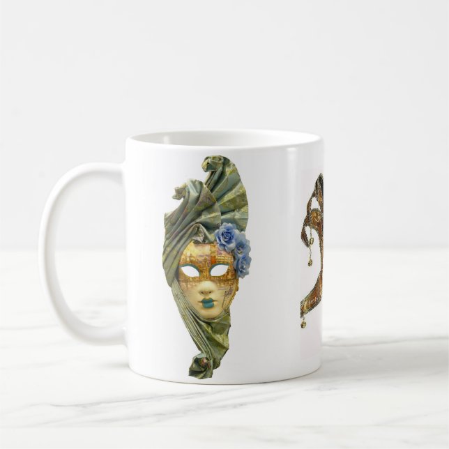 Caneca De Café "Máscaras Guatemaltecas"  (Esquerda)