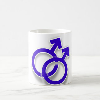 Caneca de café masculina do design do orgulho gay