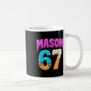 Caneca De Café Mason 67 Sorvete Gotejamento Meme Divertido Seis S