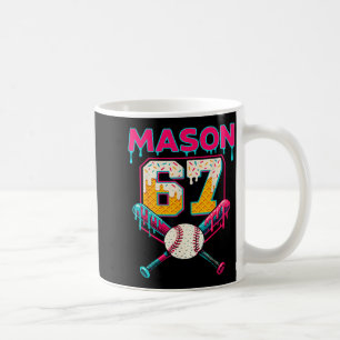 Caneca De Café Mason Engraçado 67 Seis Sete Srt Meme Sorvete Gota