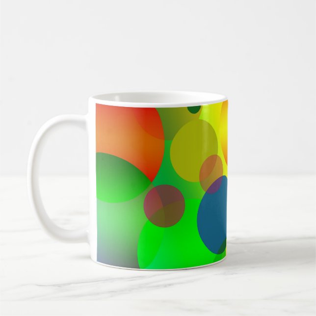 Caneca De Café MASSA DE CAFÉ abstrato (Esquerda)