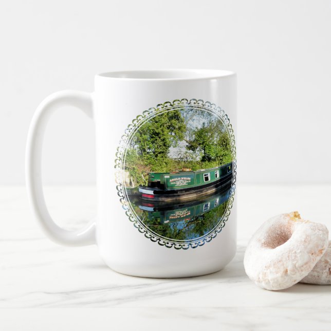 CANECA DE CAFÉ MASSA DE CAFÉ DE BOATES DE CANAL (Com Donut)