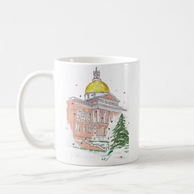 Caneca De Café Massachusetts State House Mug (Esquerda)
