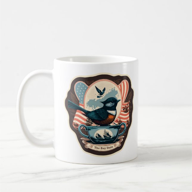 Caneca De Café Massachusetts - The Bay State (Esquerda)