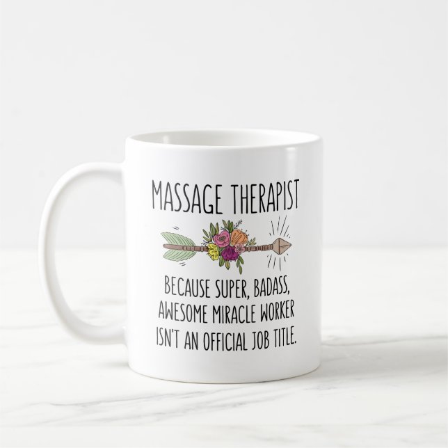 Caneca De Café Massage Therapist Gift Thank You Appreciation Gift (Esquerda)