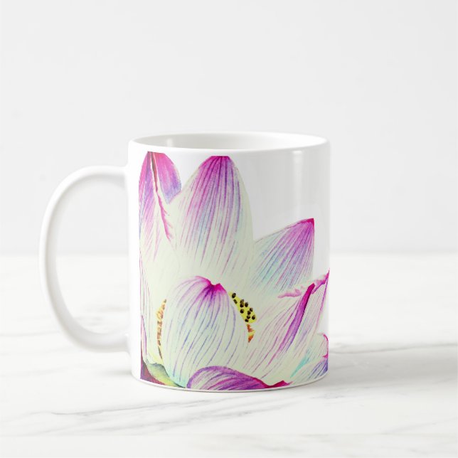 Caneca De Café Massagem enchida luz Etheral da ioga de Lotus (Esquerda)