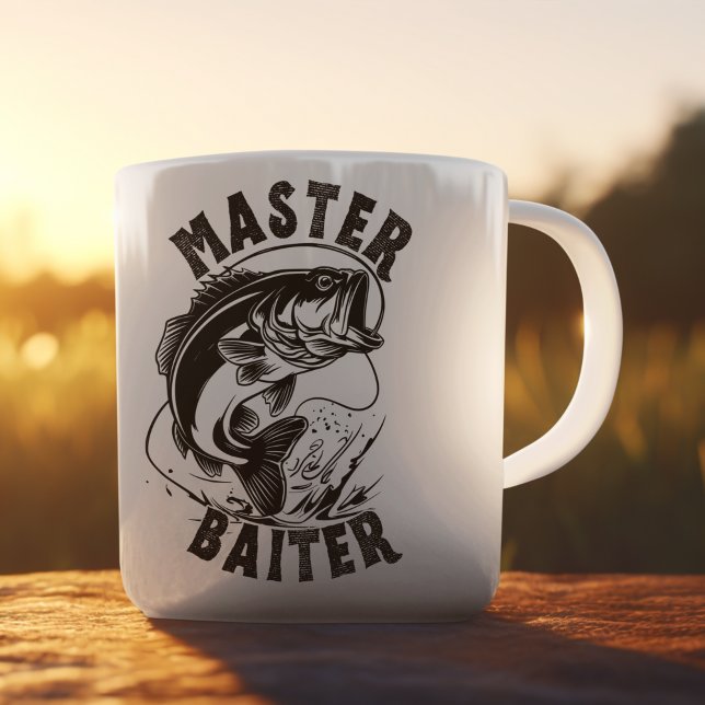 Caneca De Café Master Baiter – Cool Gift for Fishing Lovers  (Criador carregado)