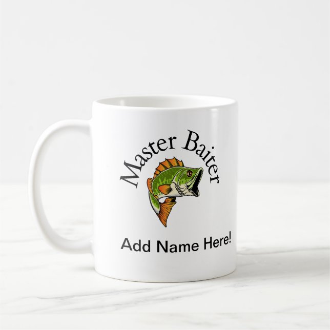 Caneca De Café Master Baiter Personalizado Mug (Esquerda)