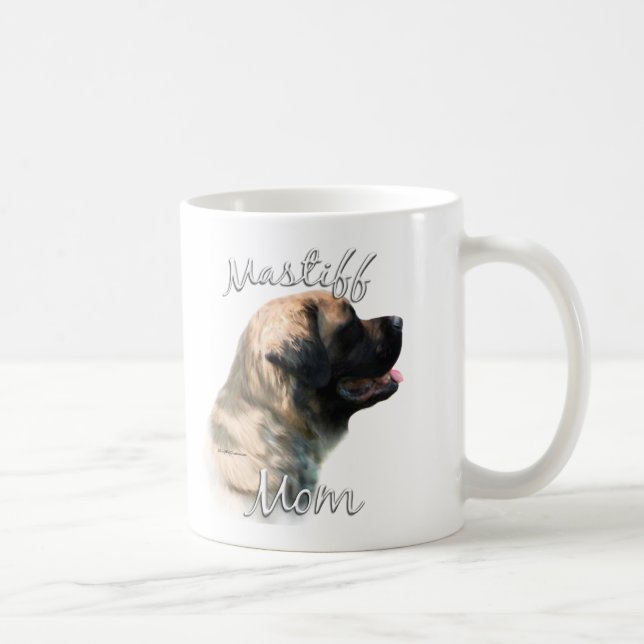 Caneca De Café Mastiff (afogamento) Mãe 2 (Direita)