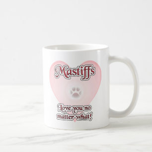 Caneca De Café Mastiges te amam, não importa o que