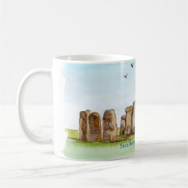 Caneca De Café Mata cerâmica com design Stonehenge