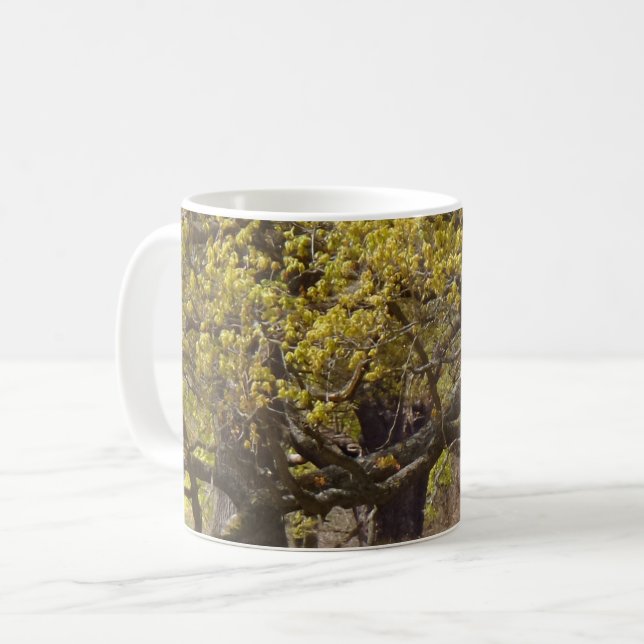 Caneca De Café Mata de café branca da floresta (Frente Esquerda)
